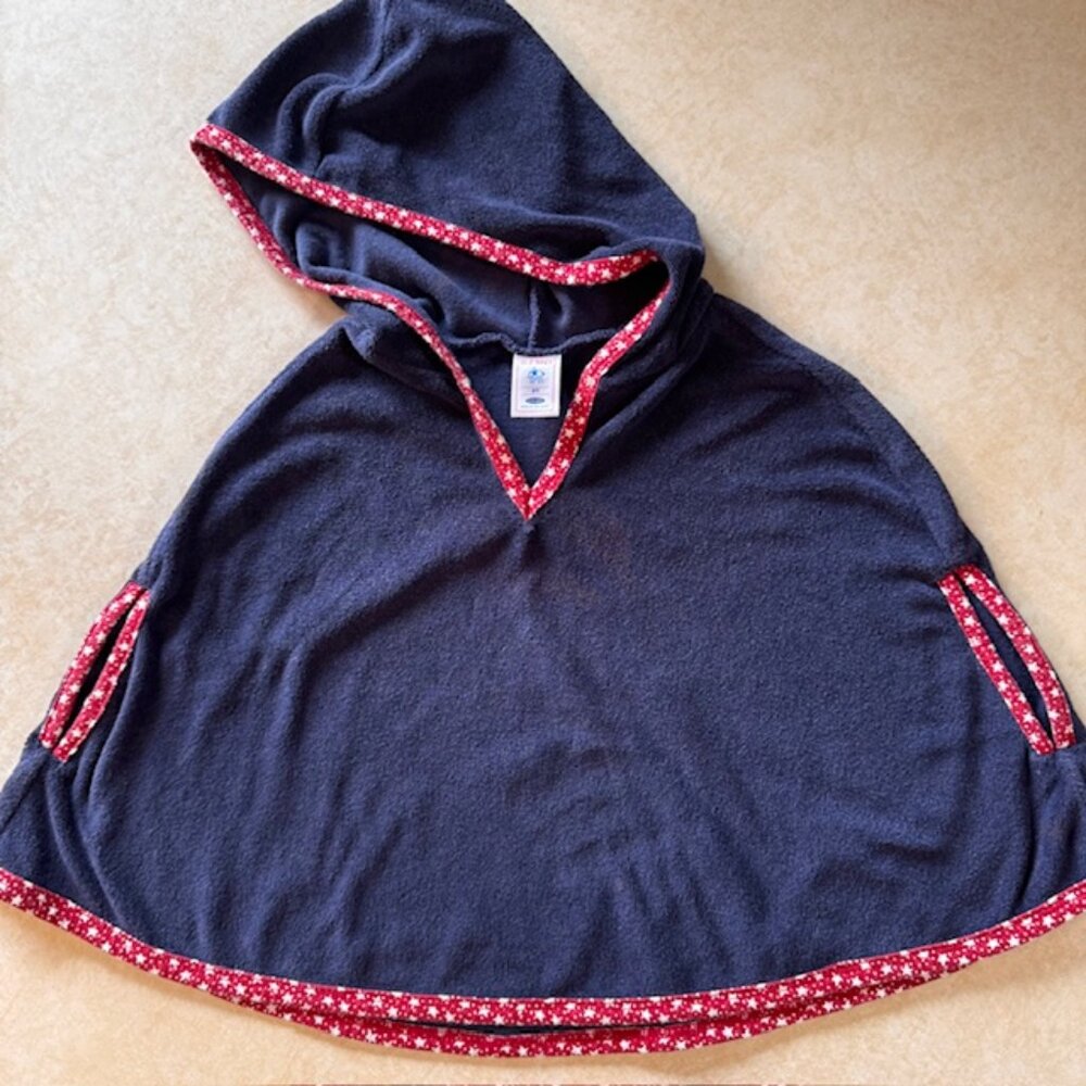 Old Navy Red White Blue Poncho Size 3T